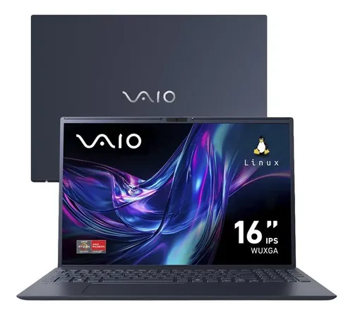 Notebook Vaio 16 Ryzen 5 16gb 512gb Ssd Linux Grafite Cinza/grafite