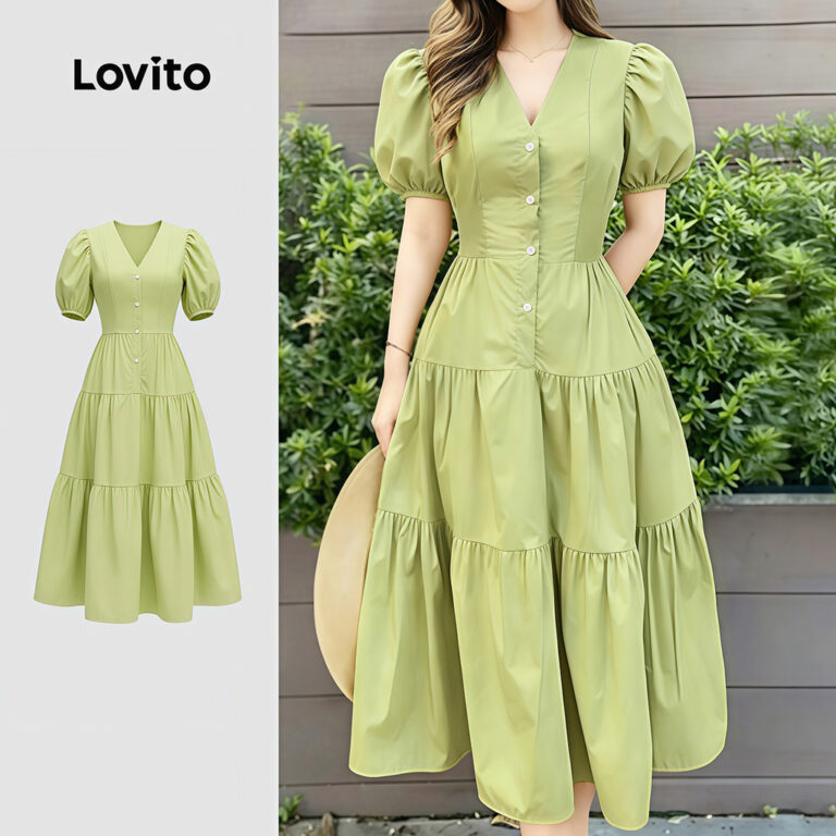 Vestido Linha Estrutura Lazer Simples Primavera/verão
